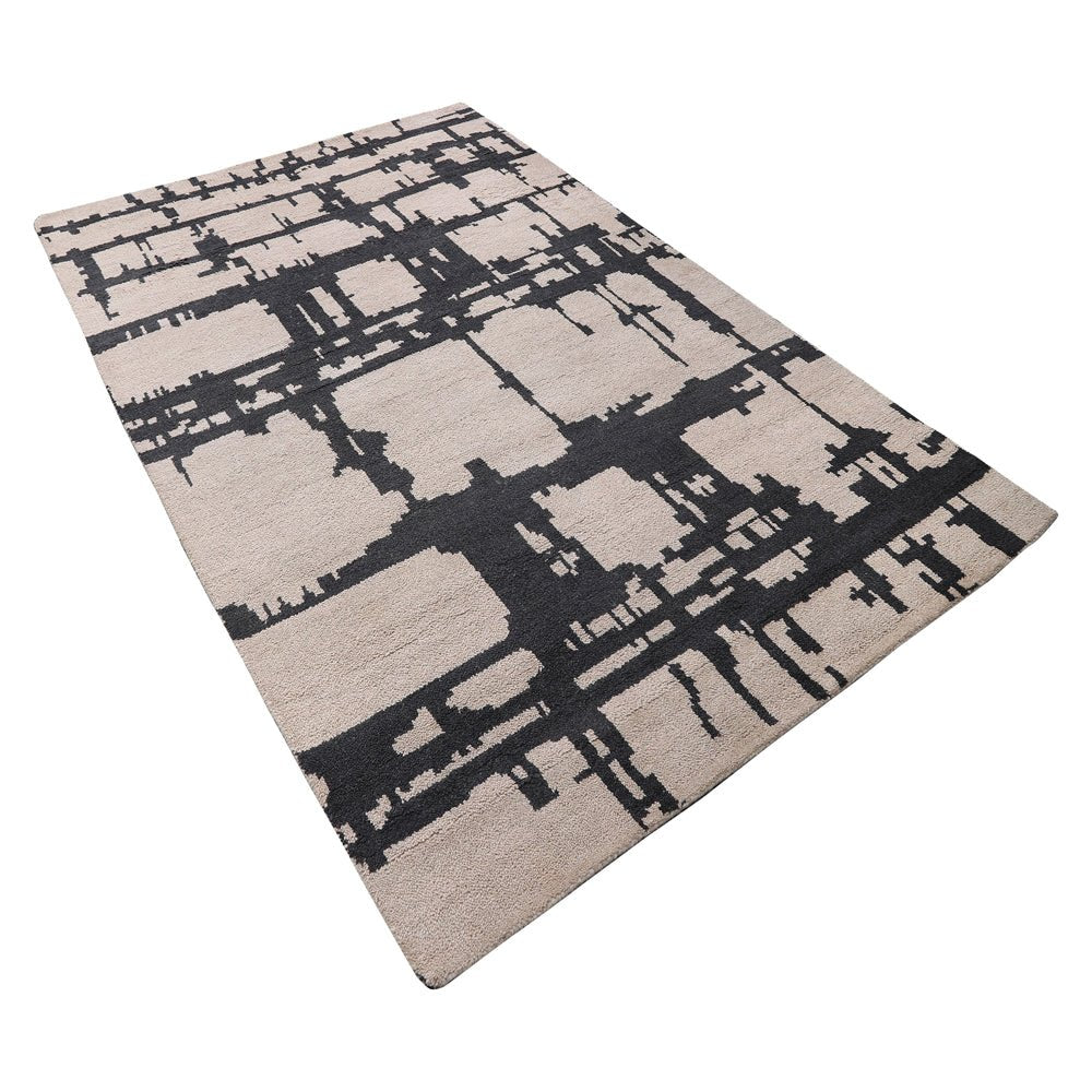 Ian Hand Knotted Wool Charcoal Area Rug - BBH HOMES LLC