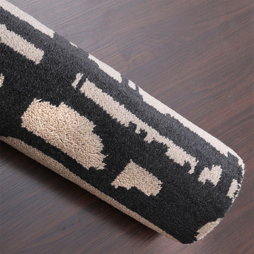 Ian Hand Knotted Wool Charcoal Area Rug - BBH HOMES LLC