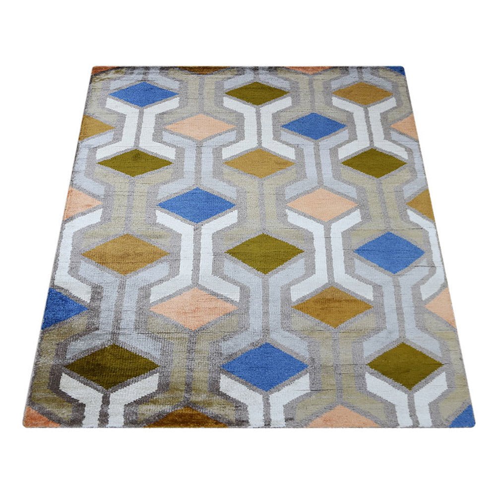 Indus Hand Knotted Viscose Rug - BBH HOMES LLC