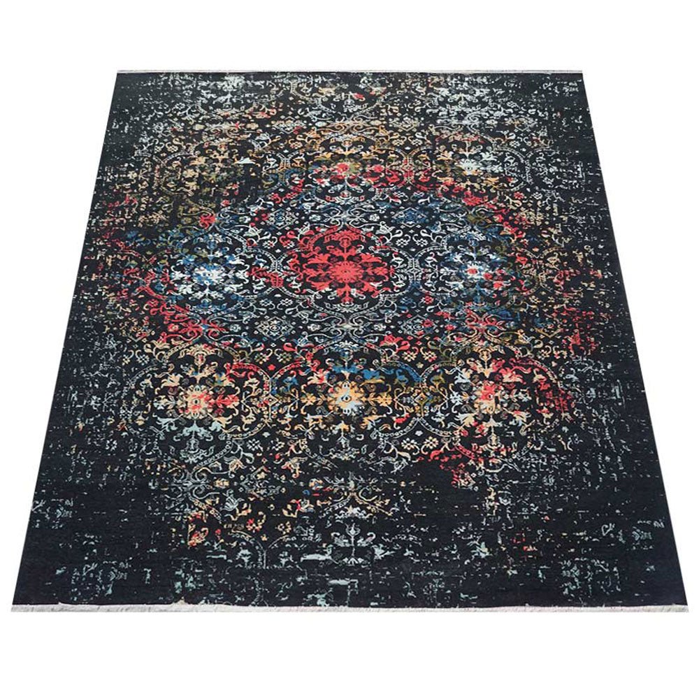 Killarney Hand Knotted Persian Wool And Viscose Area Rug - BBH HOMES LLC