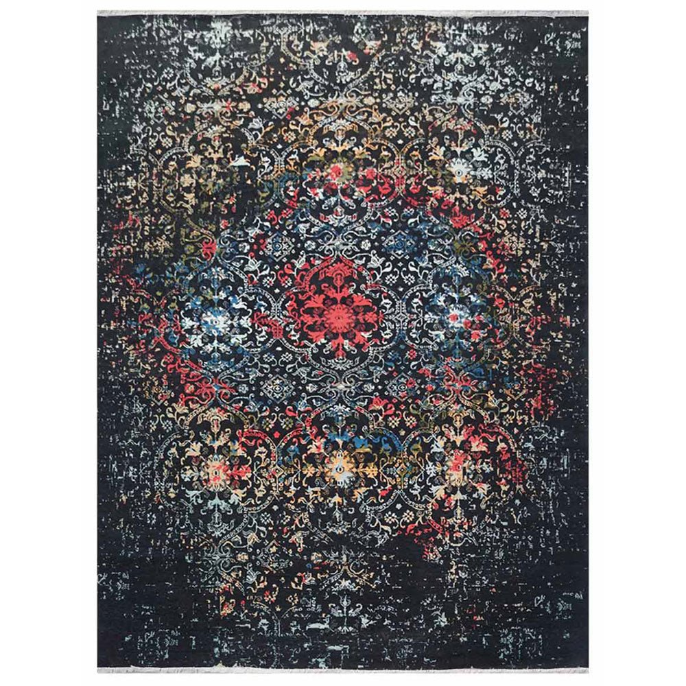 Killarney Hand Knotted Persian Wool And Viscose Area Rug - BBH HOMES LLC