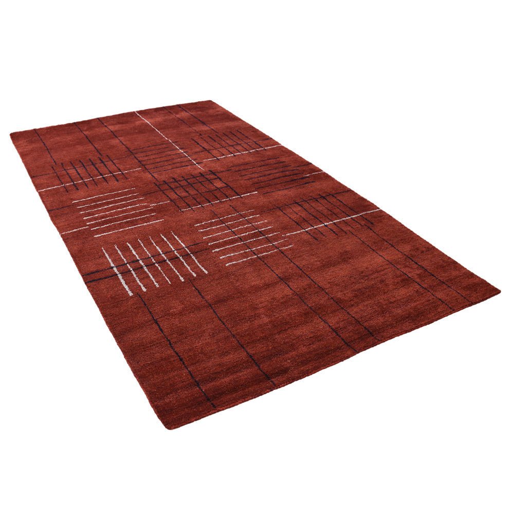 Leura Hand Knotted Loom Silk Mix Area Rug - BBH HOMES LLC