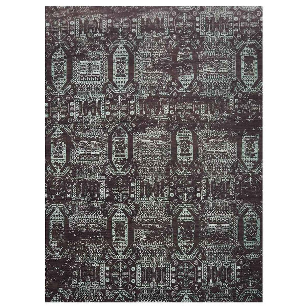 Mendoza Hand Knotted Persian Wool And Viscose Area Rug - BBH HOMES LLC