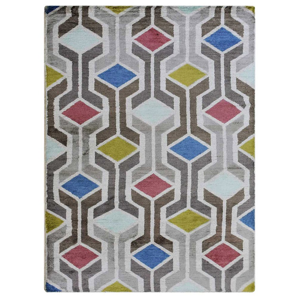 Nafpaktos Hand Knotted Viscose Area Rug - BBH HOMES LLC