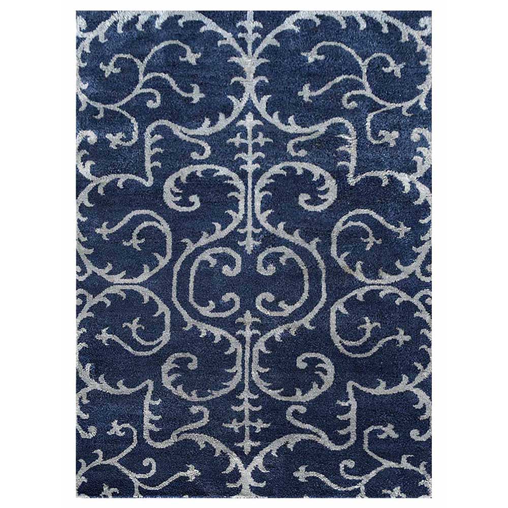 Ora Hand Knotted Silk Blue Rug - BBH HOMES LLC