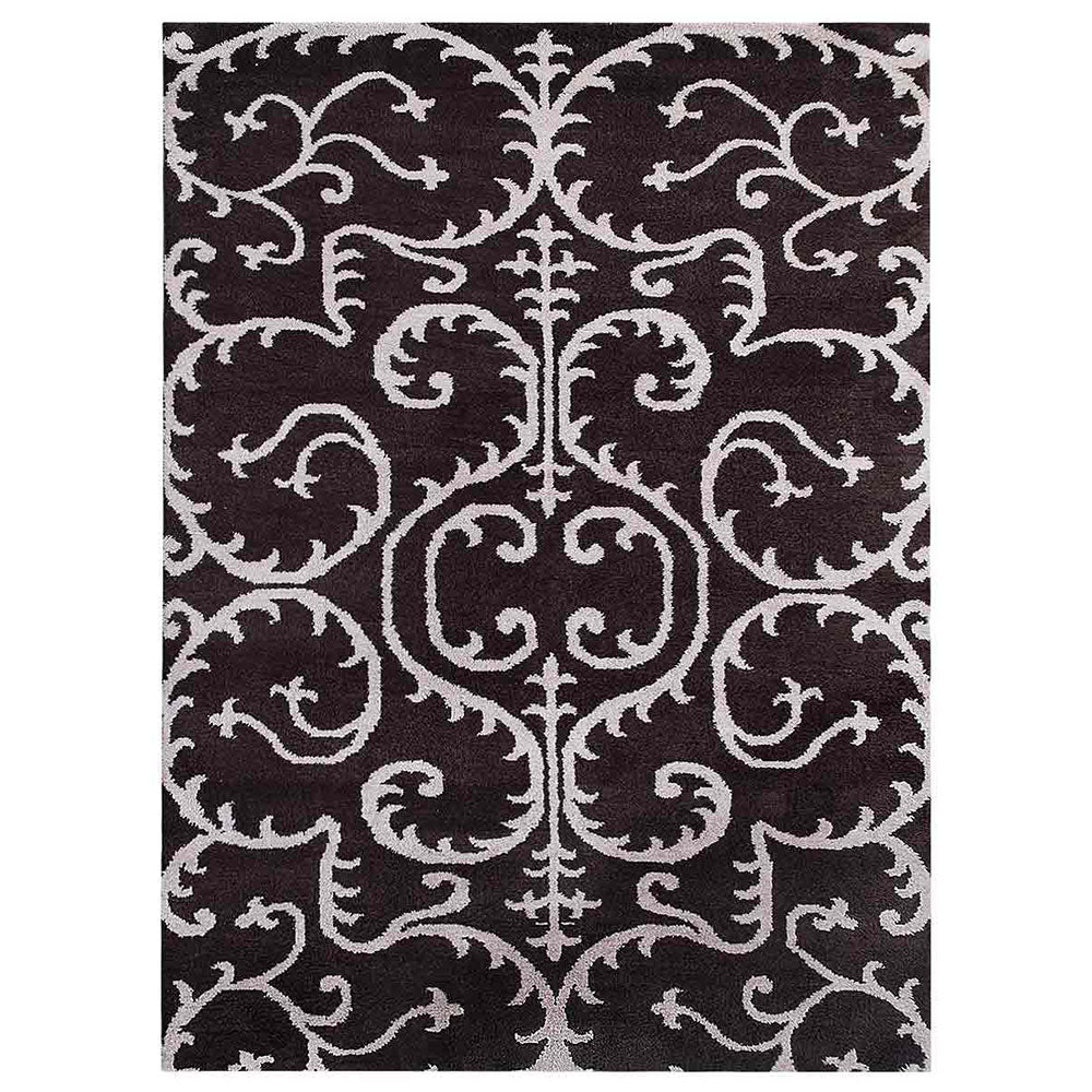 Ora Hand Knotted Silk Brown Rug - BBH HOMES LLC