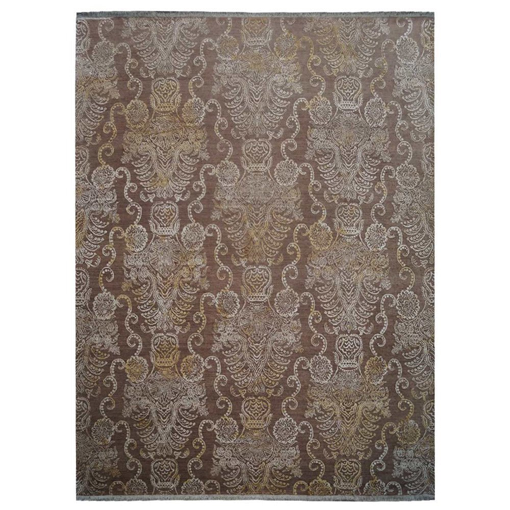 Ouarzazate Hand Knotted Persian Silk And Wool Area Rug - BBH HOMES LLC