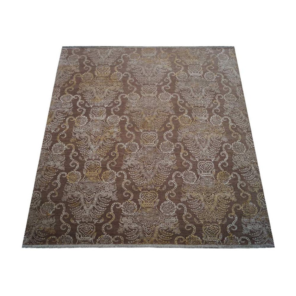 Ouarzazate Hand Knotted Persian Silk And Wool Area Rug - BBH HOMES LLC