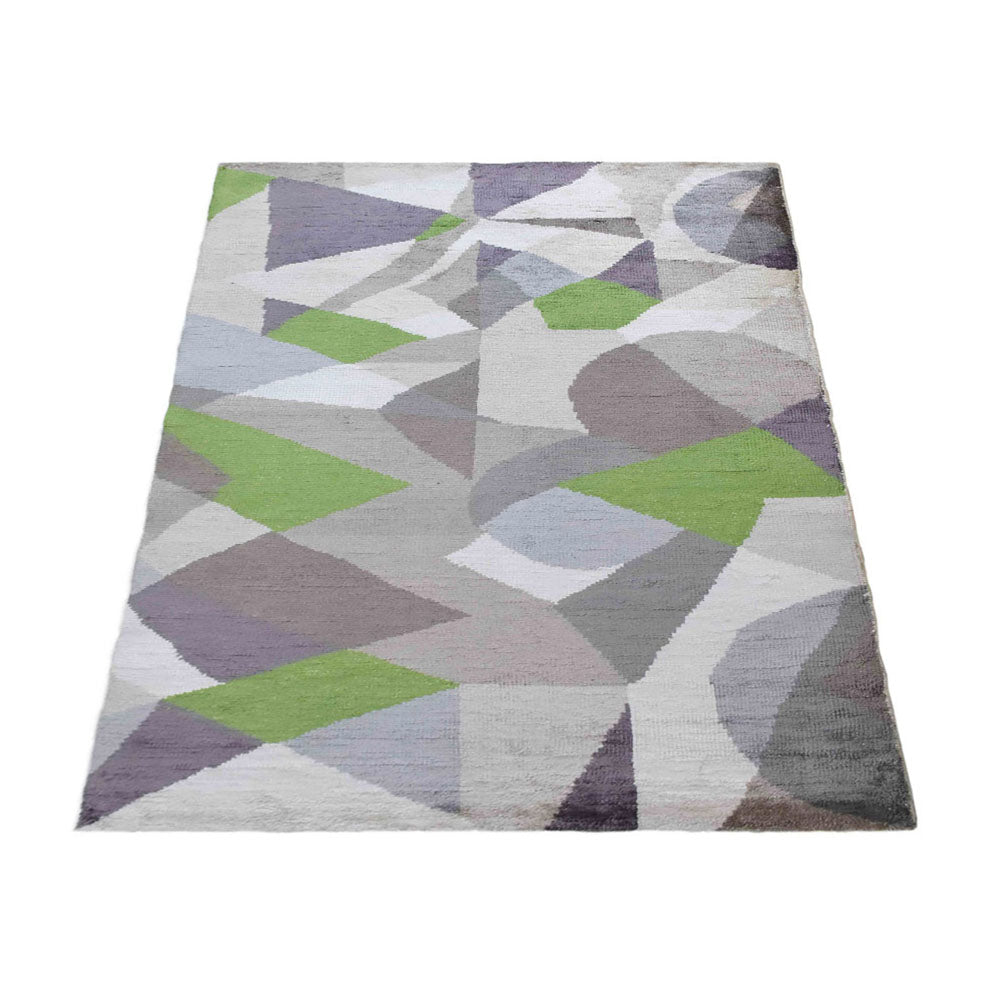 Qom Hand Knotted Viscose Area Rug - BBH HOMES LLC