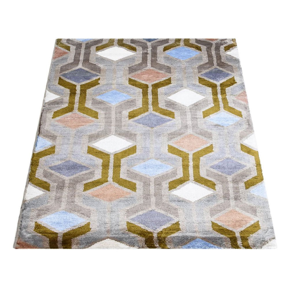 Reine Hand Knotted Viscose Area Rug - BBH HOMES LLC