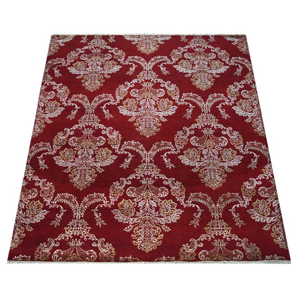 Sibiu Hand Knotted Persian Silk And Wool Area Rug - BBH HOMES LLC