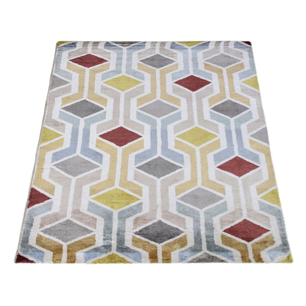 Sighisoara Hand Knotted Viscose Area Rug - BBH HOMES LLC