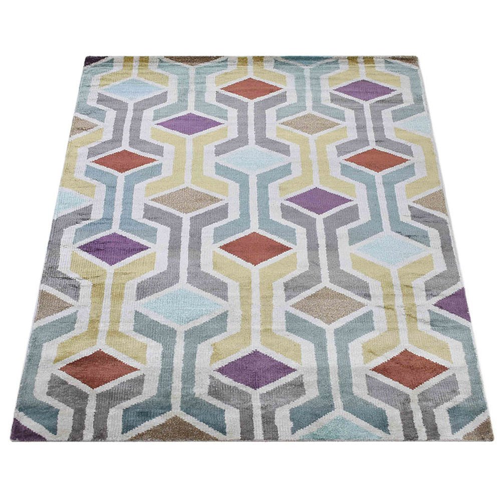 Svolvær Hand Knotted Viscose Area Rug - BBH HOMES LLC