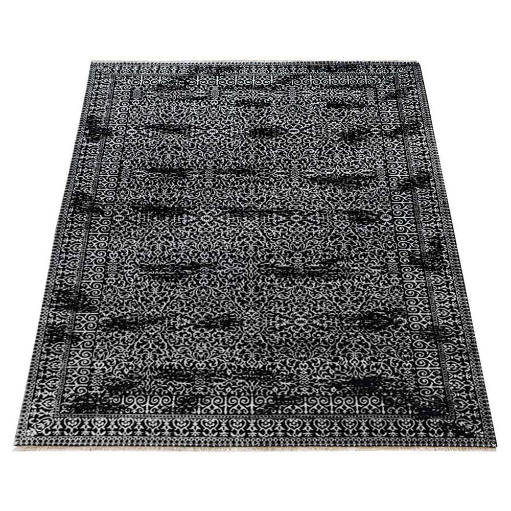 Uglich Hand Knotted Persian Wool And Viscose Area Rug - BBH HOMES LLC