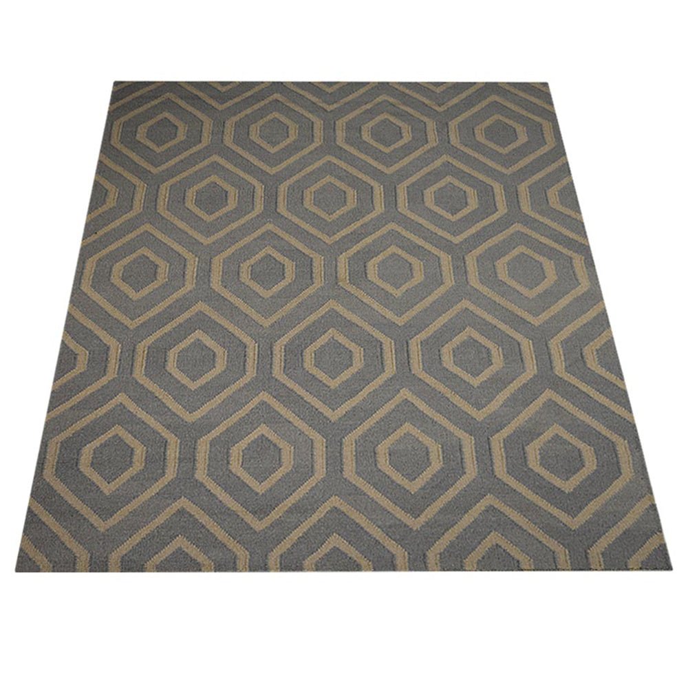 Upernavik Hand Woven Flat Weave Kilim Wool Area Rug - BBH HOMES LLC