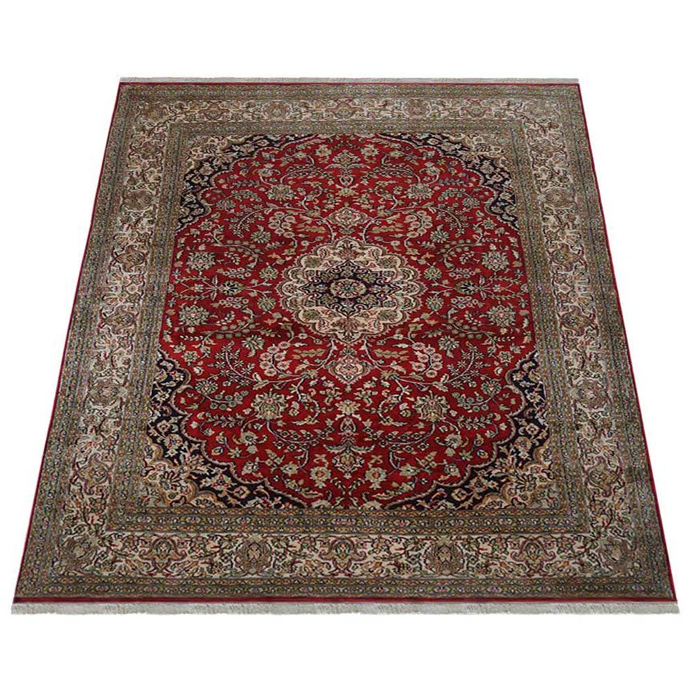 Uppsala Hand Knotted Persian Original Silk Area Rug - BBH HOMES LLC