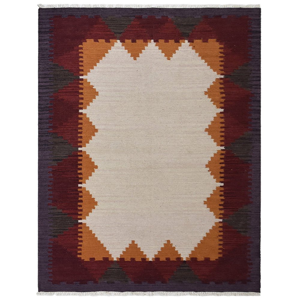 Wanaka Hand Woven Flat Weave Kilim Wool Area Rug - BBH HOMES LLC