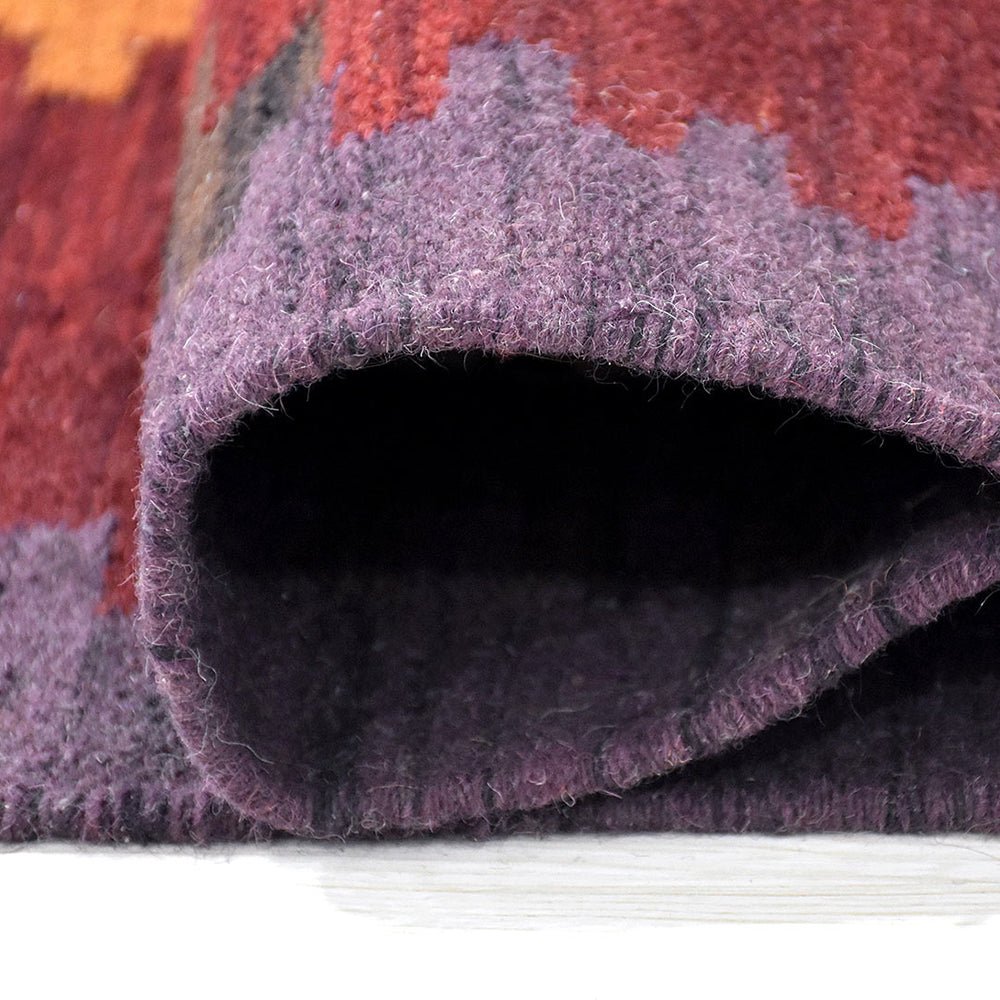 Wanaka Hand Woven Flat Weave Kilim Wool Area Rug - BBH HOMES LLC