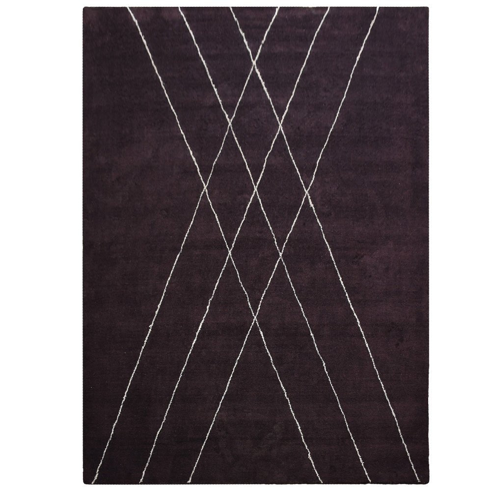 X Hand Knotted Silk & Wool Area Rug - BBH HOMES LLC