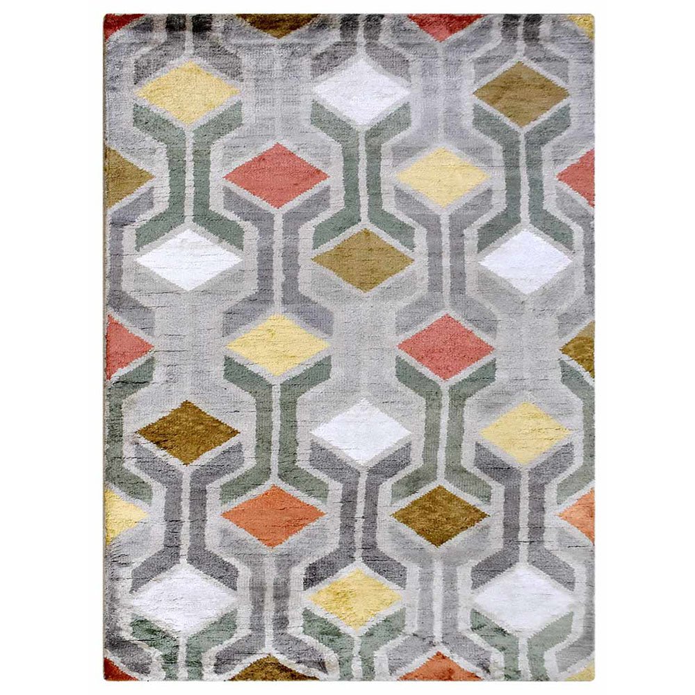 Xaghra Hand Knotted Viscose Area Rug - BBH HOMES LLC