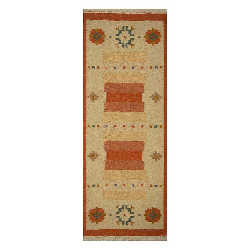 Xingping Hand Woven Flat Weave Kilim Wool Area Rug - BBH HOMES LLC