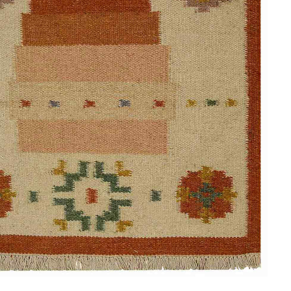 Xingping Hand Woven Flat Weave Kilim Wool Area Rug - BBH HOMES LLC