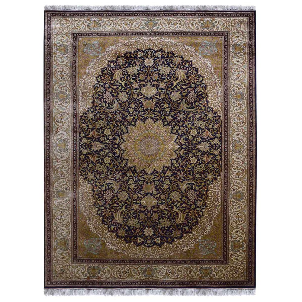 Yalta Hand Knotted Persian Original Silk Area Rug - BBH HOMES LLC