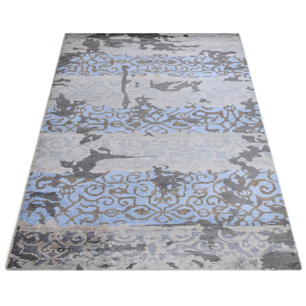 Yvoire Hand Knotted Viscose Area Rug - BBH HOMES LLC